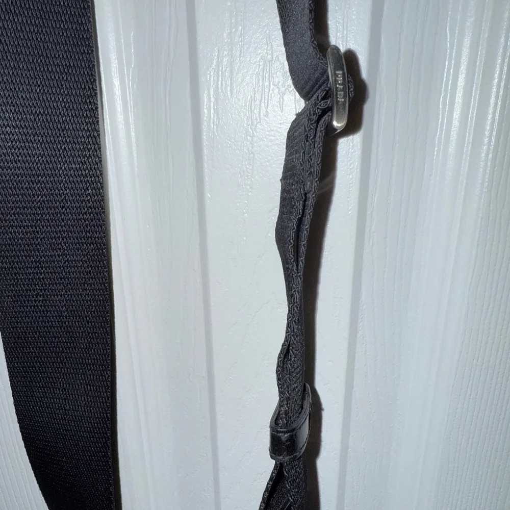 Authentic Prada Nylon Crossbody bag, Black with adjustable shoulder strap - Picture 8 of 14